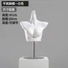 Mannequin de Torso Masculino e Feminino com Roupas Íntimas Brancas Franzidas Suporte para Exibição em Vitrine de Loja de Lingerie Cabide para Sutiã