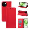 Adecuado para funda de teléfono móvil Apple 18 Pro, textura de cuero sintético, tapa abatible magnética fuerte para 17 Pro Max, funda protectora de cuero, Air Business
