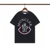Minha Marca Trendy T-Shirt de Manga Curta Gola Redonda Bordado Gráfico Frontal Unissex Masculina Meia-Manga Verão [Corte Solto]