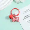 Llavero de Cuadros Dopamina con Lazo DIY Adorno de Campana Colorida Accesorios Estilo Fresco Colgante para Bolso Material