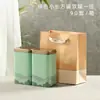 Nova lata de flandres de 125g meio catty chá Pu'er chá verde chá preto Estilo nacional criativo ponto a ponto Lata de chá quadrada