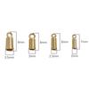 Acessórios de Código Francês Banhados a Ouro 14K que Preservam a Cor Pulseira Colar Corrente de Contas Conexão com Corda de Couro Fivela de Fechamento Estojo Material DIY