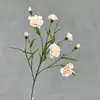 Cravo pequeno de múltiplas cabeças flores artificiais para decoração de casa, arranjos de mesa, cravos para decoração de casamento e salão de cerimônia, flores artificiais, flores de seda