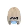 Touca de Lã Tricotada para Proteção Auricular Infantil, Estilo Coreano Outono e Inverno, Aconchegante e Quente, à Prova de Vento, Gorro de Lã Versátil para Bebês Meninos e Meninas