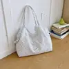 Bolsa feminina de grande capacidade com estilo descontraído, nova bolsa de ombro casual para o verão de 2026, alta aparência, para o trabalho, bolsa de tecido leve