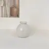 Estilo Ins Vaso Redondo Pequeno Flores Secas Flores Artificiais Colorido Conjunto de Garrafas de Cerâmica Decoração de Quarto Sala de Estar Mini Enfeites Pequenos