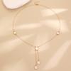 Conjunto de 5 piezas de joyería de trébol de cinco hojas para mujer, collar de flor de la suerte con gotas de aceite, pulsera y pendientes a juego.