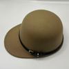 Gorra de Béisbol de Lana Versátil Estilo Coreano para Viajes de Otoño e Invierno, Juvenil, para Mujer, Casual, de Copa Redonda, con Visera Plana, para Compras