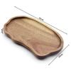 Bandeja Creativa de Madera de Acacia Japonesa Café Postre Pastel Exquisita Rectangular de Alta Calidad para el Hogar Bandeja de Madera Maciza