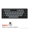 Teclado mecánico electrónico de competición con cable AG61 Tipo-c conexión en caliente estructura de junta teclado silencioso para juegos de computadora