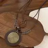 Collar Estilo Étnico para Mujer Estilo Bohemio Vacacional 2025 Nuevo Retro Cadena de Suéter de Gama Alta Accesorios