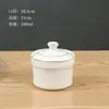 Panela de Cerâmica para Ensopado com Tampa para Uso Doméstico, Adequada para Cozinhar em Banho-Maria Ninho de Pássaro e Ovos, Pequena Panela de Ensopado Estilo Shaxian