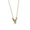 Design de Moda Único Anel de Metal Pingente de Fortuna Gordinho Colar Personalidade Luz Luxo Exquisito Versátil Corrente para Clavícula para Mulheres