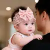 Chapéu de Verão Fino para Bebê com Laço como Acessório de Cabelo para Meninas, Touca Faixa para Recém-Nascidos