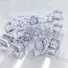 Cubos de Gelo Decorativos Simulados Transparentes Quadrados Adereços de Fotografia de Bar Pedra de Cristal de Gelo Cubos de Gelo Falsos Decoração de Janela Aquário