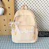 Mochila nueva y elegante de estilo coreano para niñas, con un bonito ribete de encaje, gran capacidad y diseño ligero, perfecta para estudiantes mujeres.