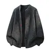 2026 Suéter Cardigan de Punto con Botones para Hombre Primavera Otoño Nuevo Estilo Retro Tendencia Estilo Old Money Ropa para Hombre Prenda Superior Exterior