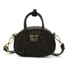 Bolsa de Bowling Plissada Bordada para Mulheres, Moda de Nicho, Luxo Leve, Versátil, Estilo Chanel, Bolsa de Mão Infantil com Letras, Bolsa Transversal Tendência
