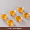 Conjunto de 6 xícaras de chá de cerâmica kung fu para uso doméstico, incluindo tigelas de chá, xícaras de degustação, conjuntos de chá e xícaras pequenas para o anfitrião apreciar o chá