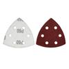 Popular Triangular Transfronteiriço 6 Furos Lixa de Veludo 90*90*90mm Conjunto do Tamanho da Palma Pano de Lixar Vermelho