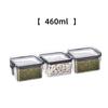 Tarro sellado para el hogar, caja de almacenamiento de granos de cocina, tarro de almacenamiento sellado a prueba de humedad, subembalaje transparente, tarro de té cuadrado