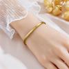 Pulsera Meichen, Estilo Europeo y Americano, Color Dorado de 18K, No se Desvanece, Simple y Versátil para Mujeres, Estilo Ins, Personalizada, Moderna, Lujo Ligero, Joyería Transfronteriza