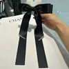 Grampo de Cabelo Elegante com Laço Extra-Longo Estilo Coreano, Prendedor de Cabelo de Menina Estilo Francês, Acessório de Cabelo com Laço para a Parte de Trás da Cabeça