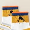 Calcetines planos para niños, estudiantes, calcetines de primavera y otoño para niños medianos y grandes, calcetines deportivos de media pantorrilla de dibujos animados en stock