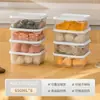 Caja de Almacenamiento de Alimentos Conservación de Verduras Capa Congelador Carne Congelada Refrigerador Almacenamiento de Alimentos Compartimento para Frutas Caja de Almacenamiento Apta para Microondas