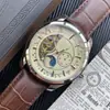 Relógio mecânico de pulso série Tourbillon, marca centenária atual, tendência de negócios masculino