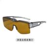 Nueva Tendencia Gafas de Sol Deportivas para Hombre y Mujer Ciclismo Pieza Única Tapa de Almeja Set Espejo Transfronterizo Europeo y Americano Exterior Grande