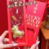 Caballo de Oro 999 Hazte Rico Pronto Colgante Caja de Regalo Bolsa Linda Colgante Artículos de Año Nuevo Regalos de Año Nuevo Mayoreo