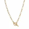 Accesorios de Moda de Alta Gama para Mujer, Colgantes de Acero Inoxidable, Collares Personalizados, Estilo Lujo Ligero, Joyería de Nicho, Disponibles en Stock