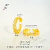 Anillo de Flor y Hoja con Diamantes Chapado en Oro Cepillado Nicho Gama Alta Versátil Anillo para Dedo Índice
