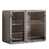 Estante escurridor para gabinete de cocina, multifuncional para el hogar, a prueba de polvo, para encimera, para tazones, palillos, platos, caja de cubiertos, estante de almacenamiento de platos