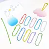 Cadena de Llavero de Cadena de Cuentas Redondas DIY Cadena de Etiqueta Cadena de Cadena de Cuentas Onduladas 12cm Guka Colgante de Cadena de Disco Redondo Pequeño DIY Hecho a Mano