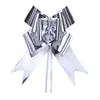 Decoraciones Colgantes en Forma de Lazo Acabado Espejo de 30 Piezas para Fiestas Navideñas Transfronterizas, Cintas Colgantes Recubiertas de Aluminio