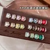 Caramelo de roca súper brillante sin base pedrería apilada accesorios de arte de uñas cristal pequeño facetado múltiple K9 producto terminado de arte de uñas de ángulo recto largo