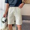 Shorts de Verano para Hombre Waffles Pantalones Casuales Color Sólido Ajustado Delgados Transpirables Cómodos Pantalones Rectos para Hombre