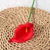 Flores Artificiales de Lirio de Calas Mini de PU Transfronterizas para Exportación, Decoración del Hogar, Flores de Tacto Realista, Accesorios para Fotos, Flores Falsas Personalizadas al por Mayor