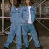 Pantalones de Pierna Ancha Hip Hop Callejero Transfronterizo Corteiz Alcatraz Bordados de Estrella Retro Pantalones Casuales Sueltos