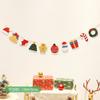 Decorações de Natal transfronteiriças bandeiras não tecidas sala interna bandeiras de Natal sala de aula de Natal