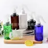 Botella rociadora pequeña de 200 ml con forma de ratón, botella para regar flores, botella rociadora pequeña de presión manual, botella de tónico, botella rociadora plana de hombro corto y ancho de 200 ML