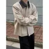 Jaqueta Patchwork com Gola Estilo Celeiro para Homens, Novo Outono e Inverno, Cleanfit, Estilo High Street Americano, Jaqueta Workwear Cool