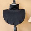 Camiseta Básica de Cuello Alto para Mujer con Cuello Falso, Versátil Rayada Color Sólido, Otoño Estilo Coreano 2023 Invierno Tejido Cuello Falso Tejido Accesorio de Cuello