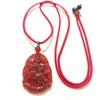 Pingente Zodiacal de Ágata Vermelha Natural para Cobra, Boi, Rato, Tigre, Coelho, Dragão, Cavalo, Galo, Colar para Homens e Mulheres Pingente de Jade Signo do Zodíaco