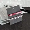 Novo presilha de cabelo retro de alta qualidade de Alan, com blocos de cores xadrez vermelho e branco, para mulheres, presilha bico de pato, presilha para franja lateral, acessório de cabelo