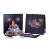 Tarjeta de Felicitación de Pastel de Cumpleaños 3D Estéreo Ins de Gama Alta Creativa Escultura de Papel Plegable Tarjeta de Bendición Tarjeta de Regalo de Cumpleaños
