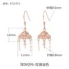 Brincos de Prata Esterlina S925 Gancho de Orelha Kongtogu Fagin Acessórios para Brincos Pérola Artificial Brinco de Fio Prata Brincos Pendentes diy Vazio Pendente