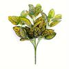 Amazon Simulación Planta Verde Ramo Pequeño Estrella Poinsettia Verde Rosa Hojas de Árbol Falso Ruibarbo de Campo Regalo Adornos Decorativos para Habitación de Boda